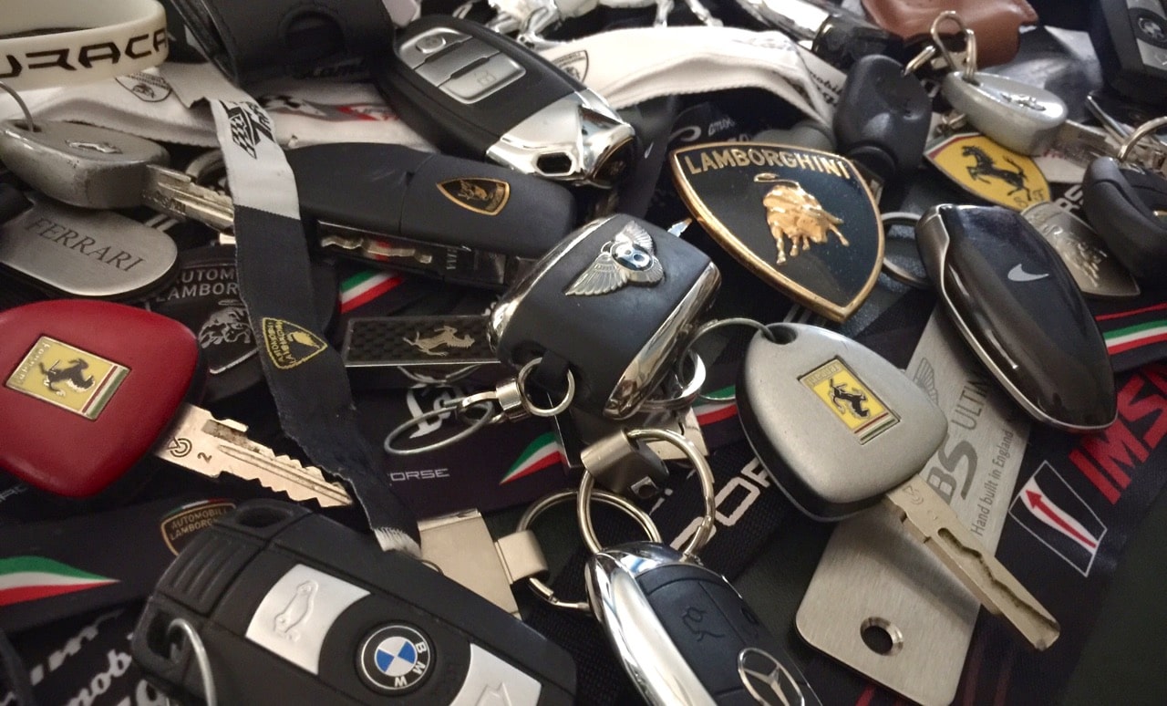 Exotic Car Key Collection Pictures - Ed Bolian