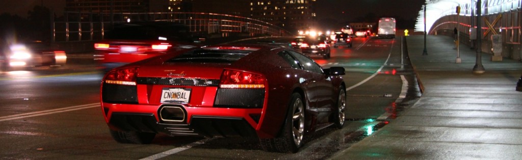 Lamborghini at night