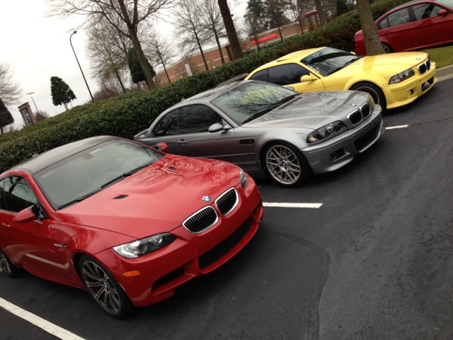 3 generations of BMW M3’s
